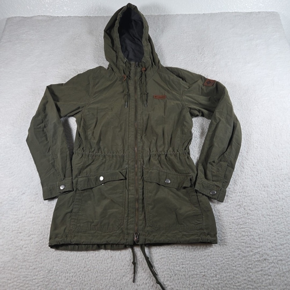 Columbia Women's Chatfield Hill Olive Green Hooded Jacket Coat‎ Size Small